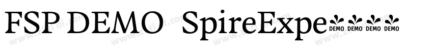 FSP DEMO   SpireExpe字体转换